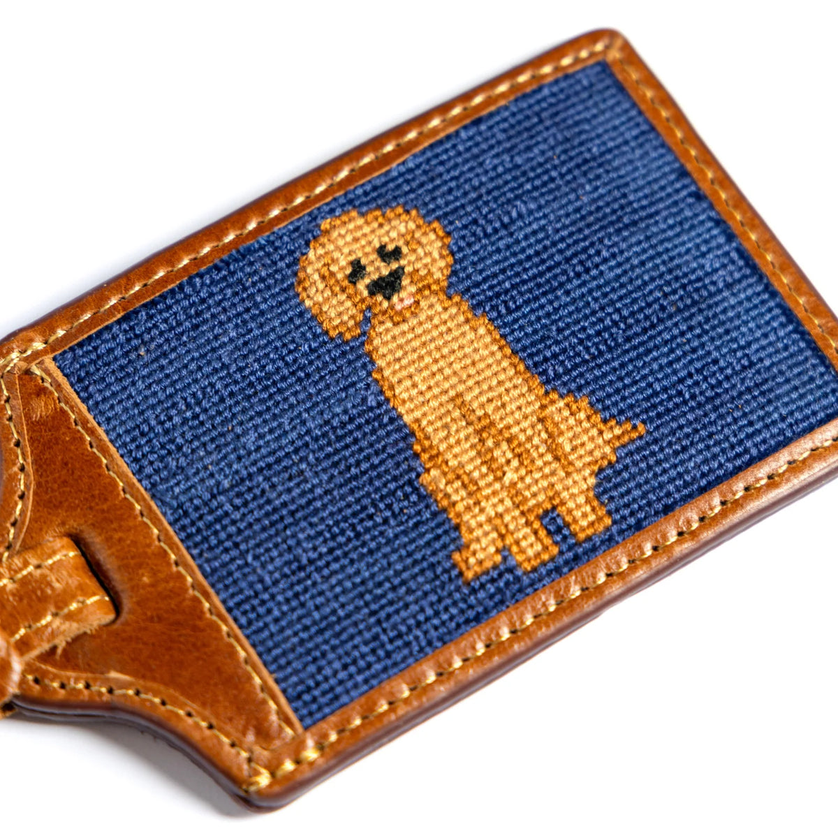 Constant Companion Needlepoint Luggage Tag