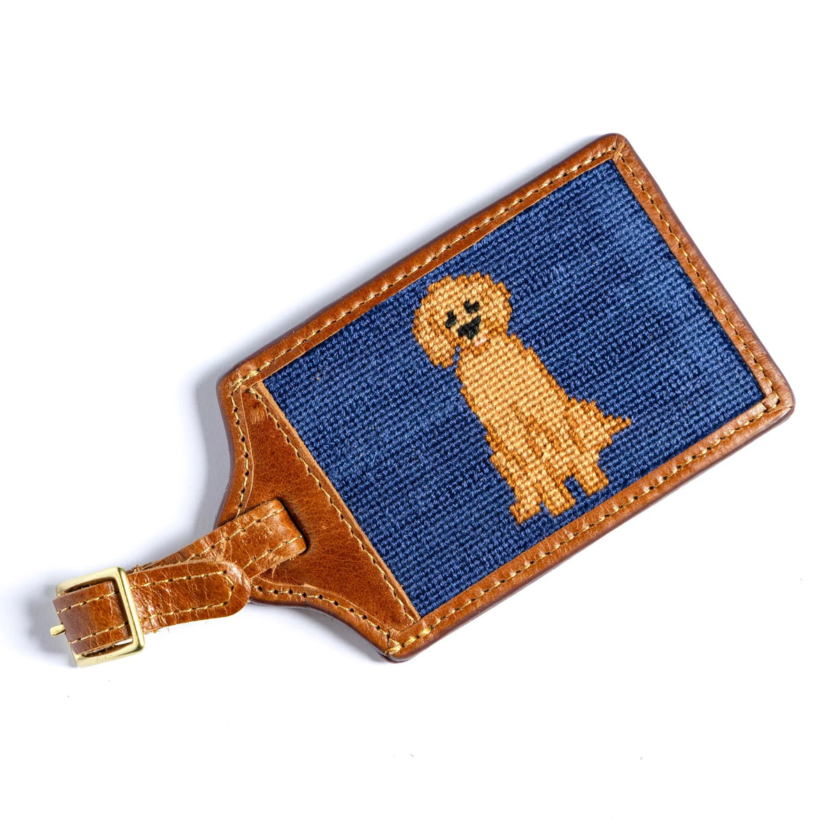 Constant Companion Needlepoint Luggage Tag