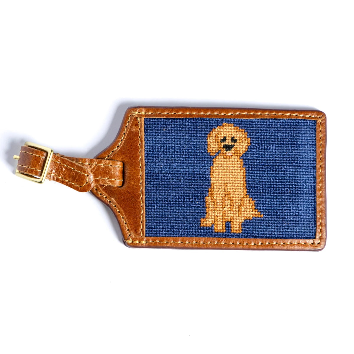 Constant Companion Needlepoint Luggage Tag