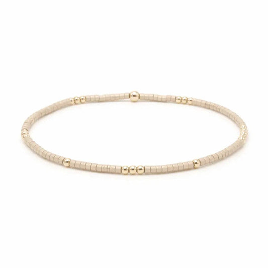 2mm Newport Golden + Gold Filled Waterproof Bracelet - 6.5"
