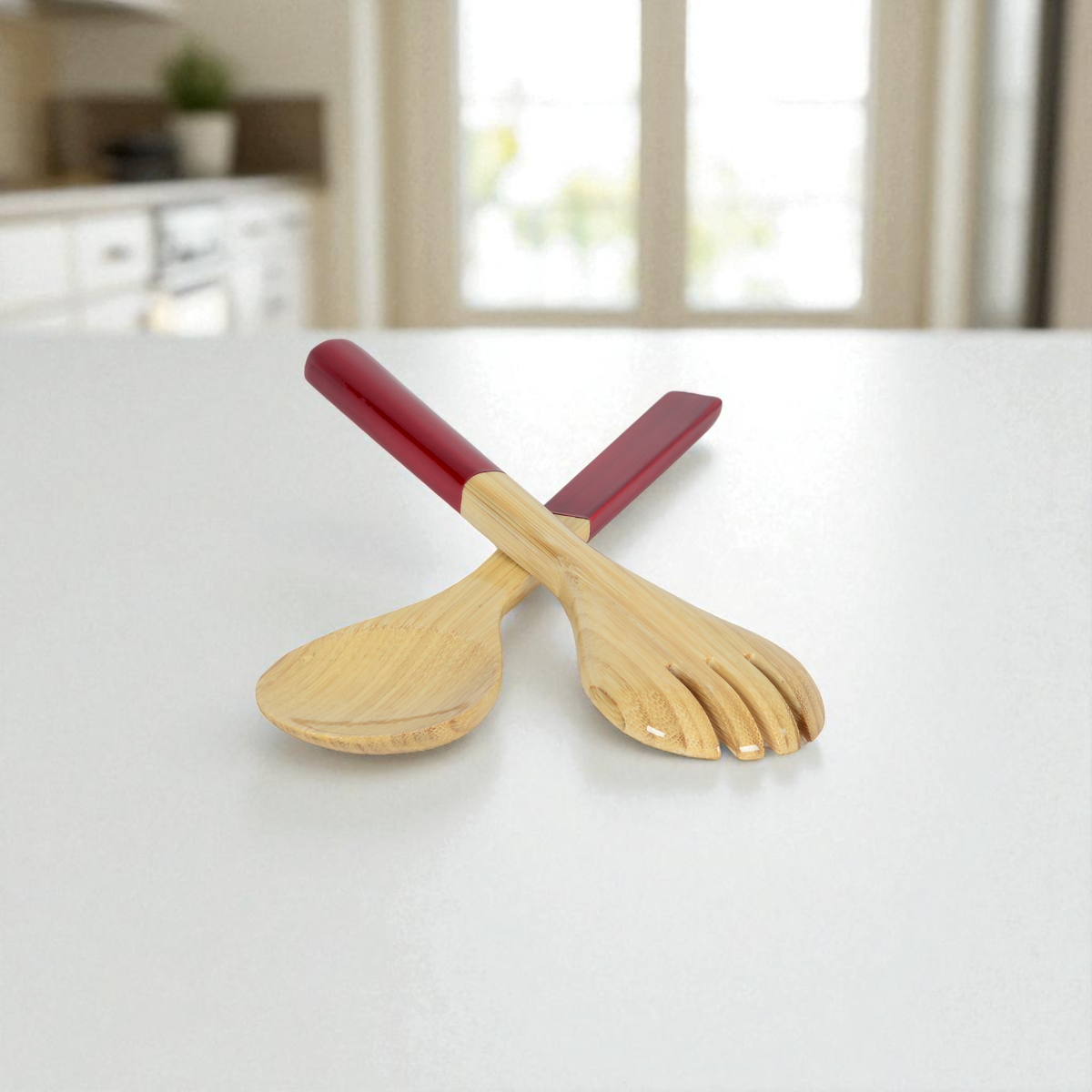 Small Bamboo Server Set - Red