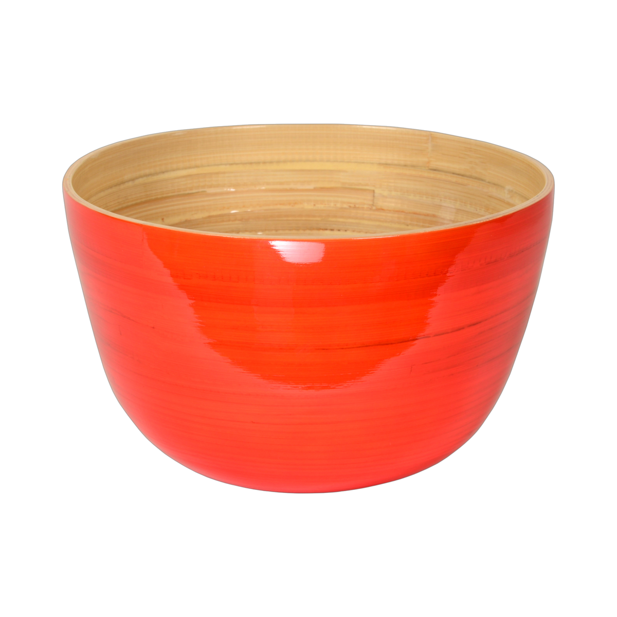 Bamboo Mixing Bowl: Red