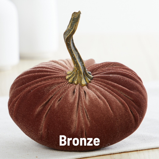Pumpkin Small Velvet - Bronze