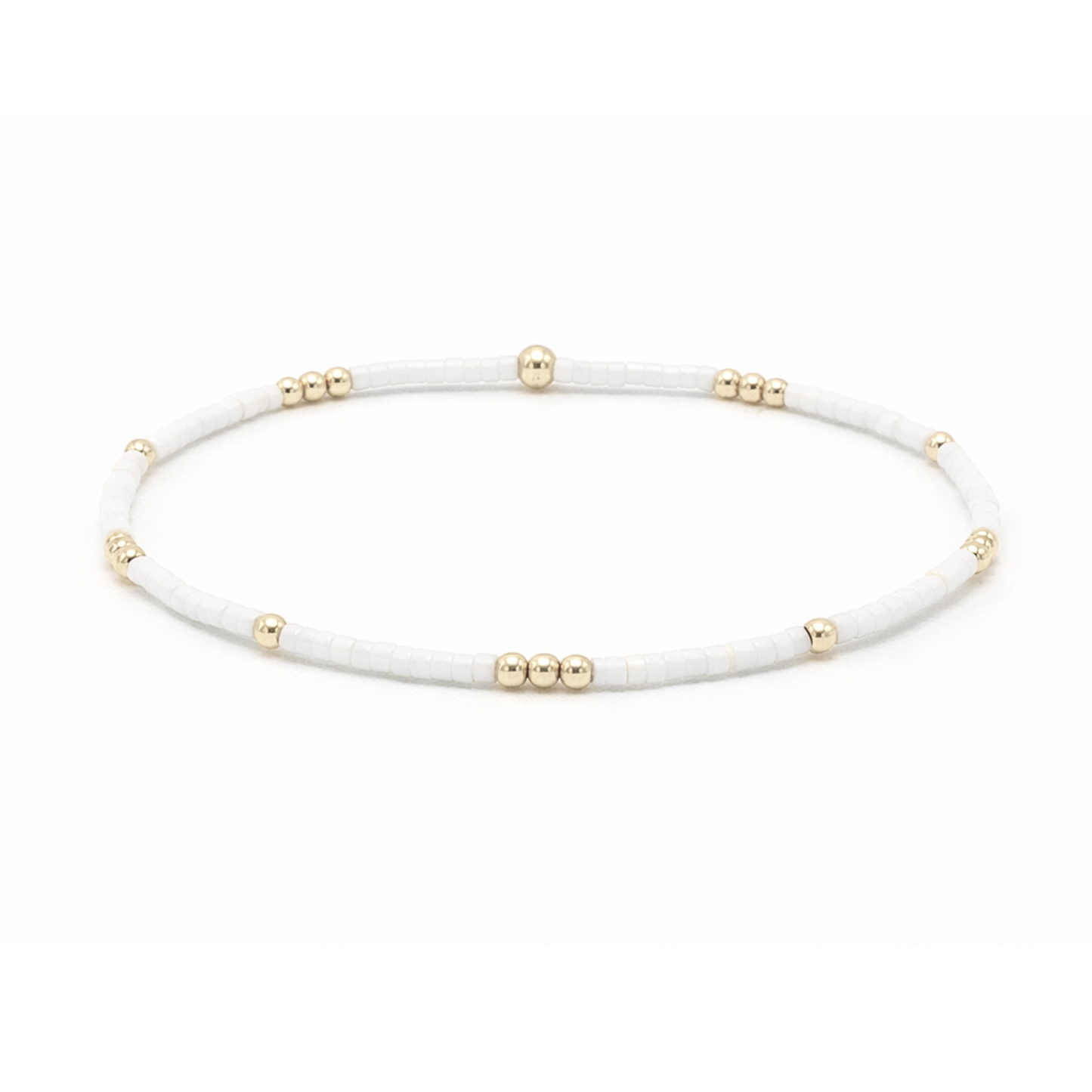 2mm Newport Cotton + Gold Filled Waterproof Bracelet - 7.0"