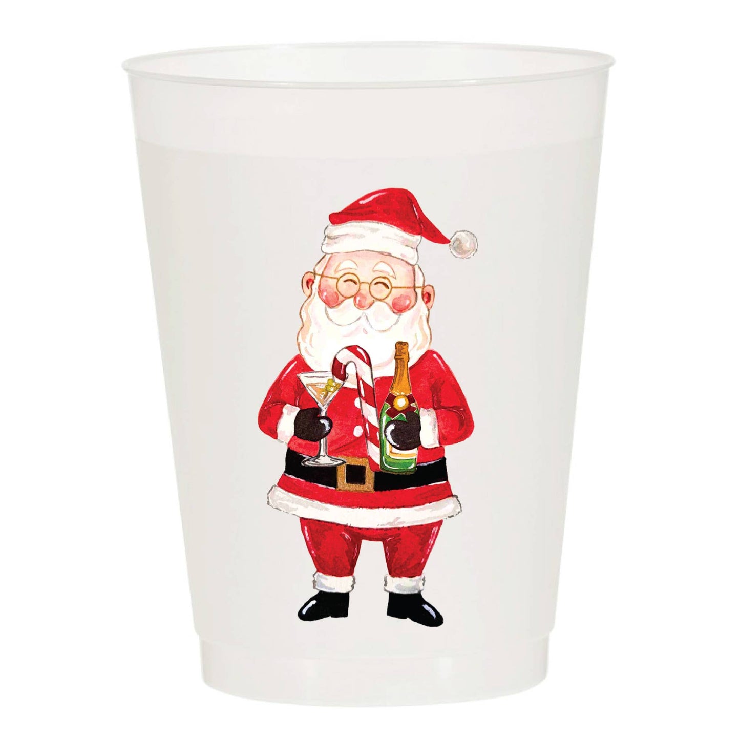Boozy Santa Frosted Cups
