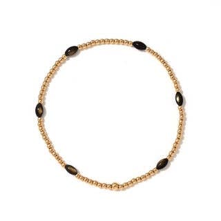 The Aspen Bracelet in Black Opal - 6.5"