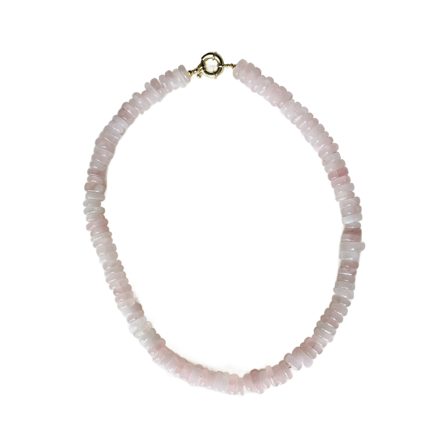 Isla Quartz Gemstone Necklace: Seaglass Green Quartz