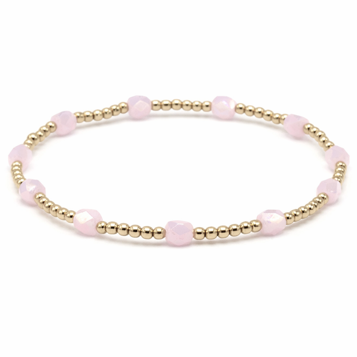 The Key West Bracelet in Light Pink - 6.5"