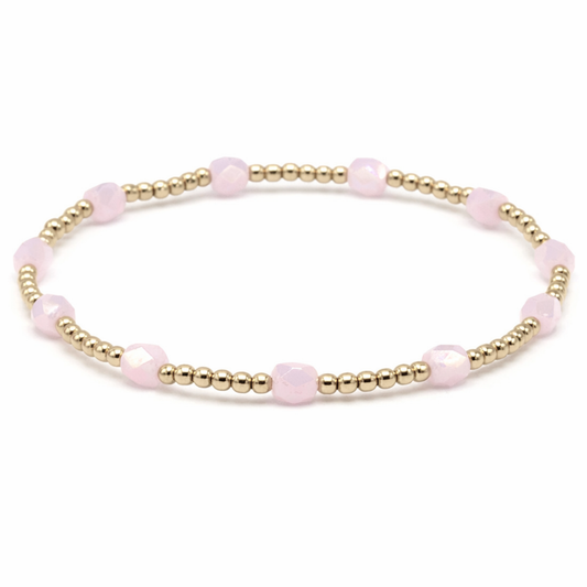 The Key West Bracelet in Light Pink - 6.5"