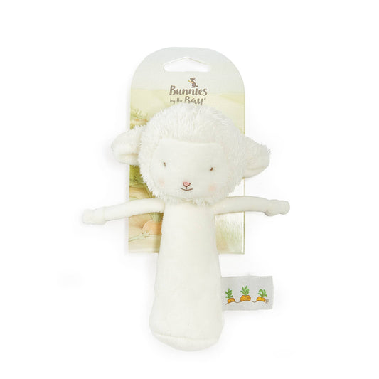 Friendly Chime Rattle - White Lamb