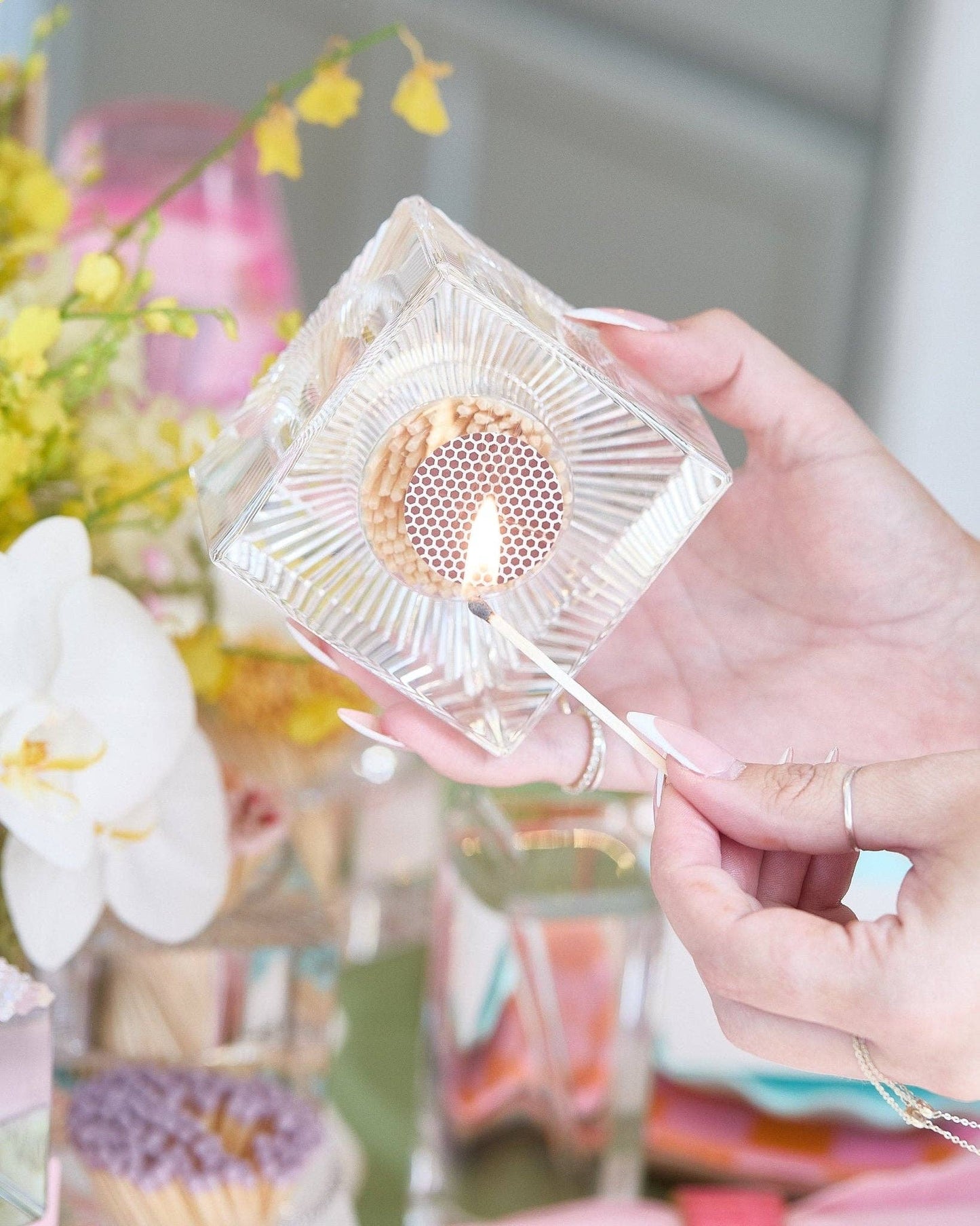 Square Match Striker - White Matches