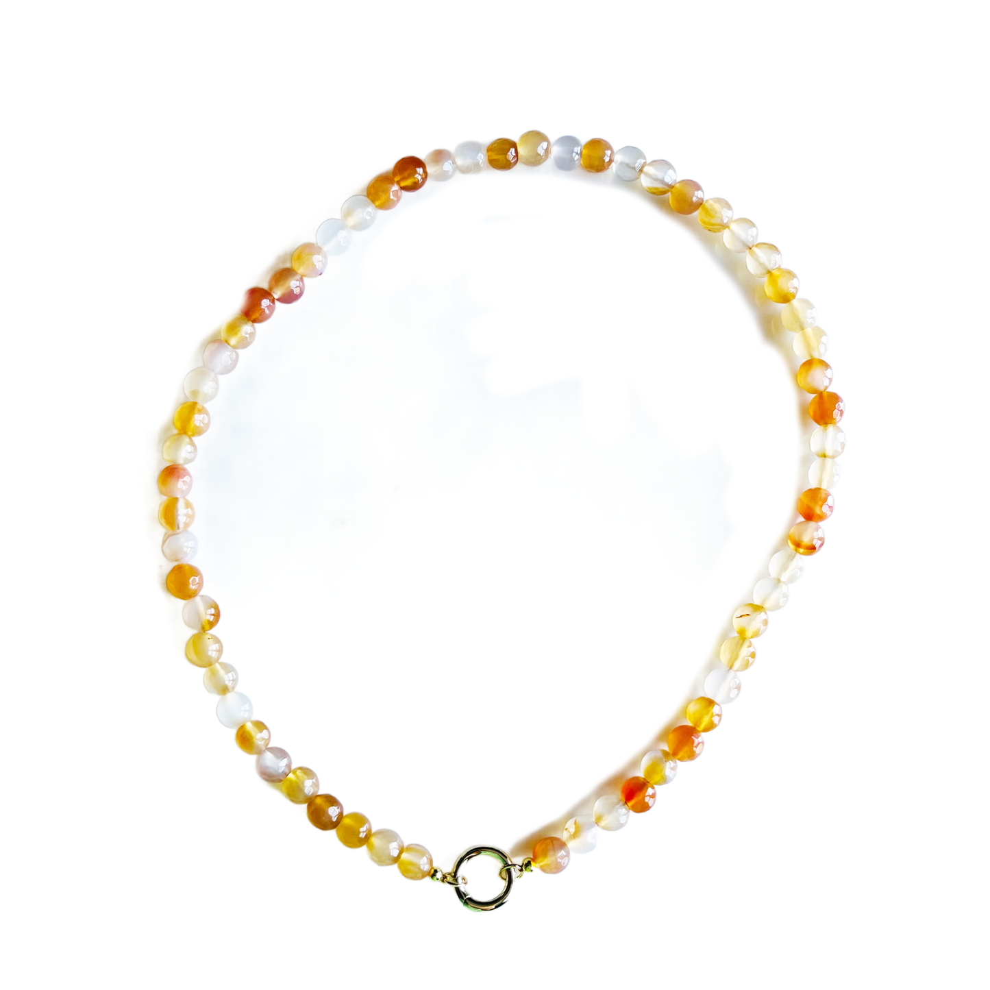 Mini Gumball Necklace: Pink Jade