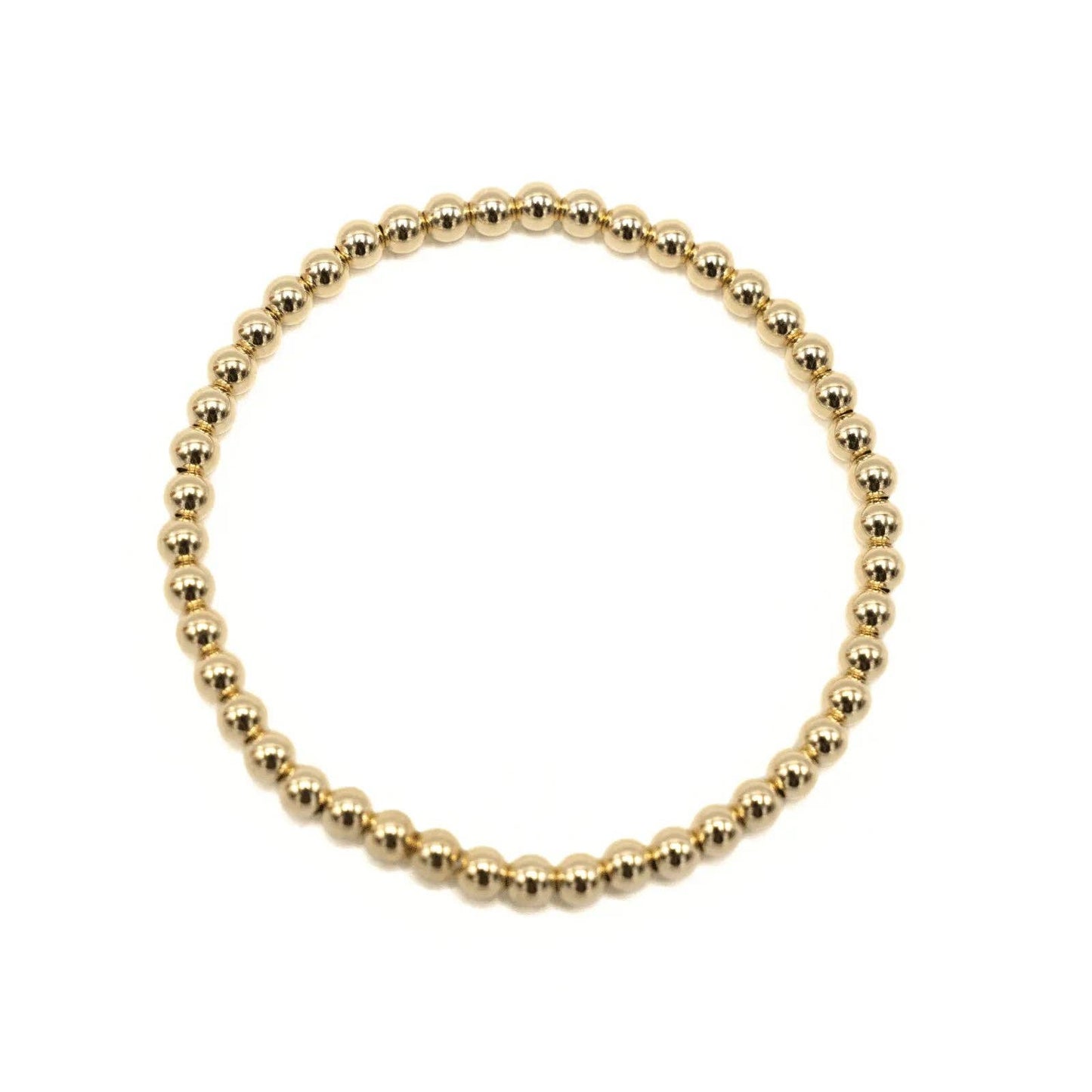 4mm 14k Gold Filled Karma Waterproof Bracelet - 6.5"