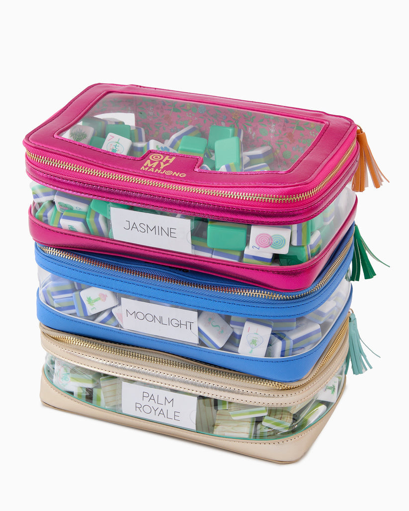 Blue Tile Storage Bag