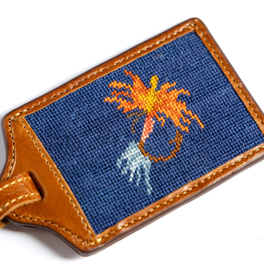 Hooked on Hope Needlepoint Luggage Tag