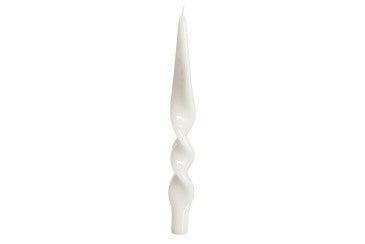 Meloria Denise Taper Candle Set/2 - White