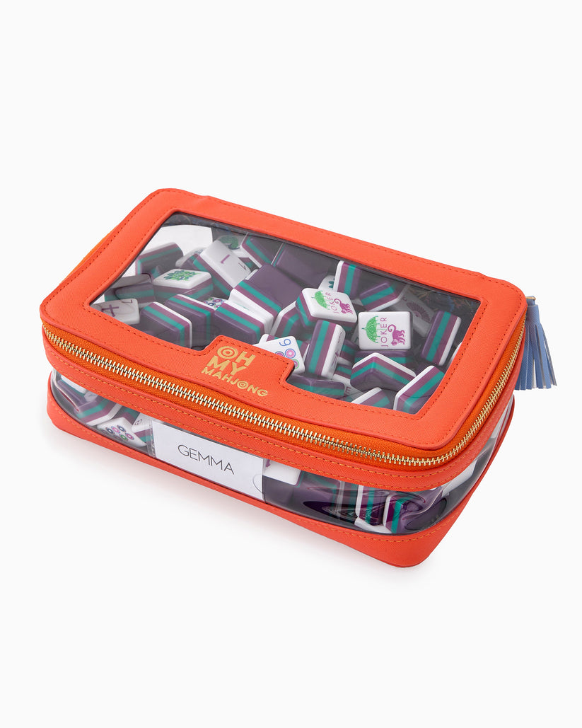 Orange Tile Storage Bag