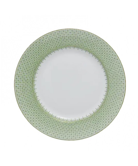 Apple Green Lace Dessert Plate