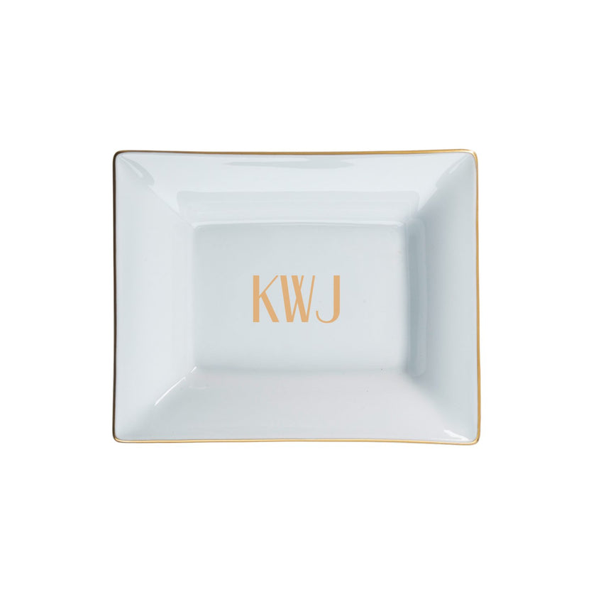 Signature Gold Giftware with Monogram - Small Vide Pouche