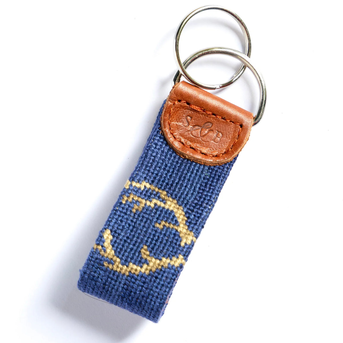 Steadfast Needlepoint Key Fob