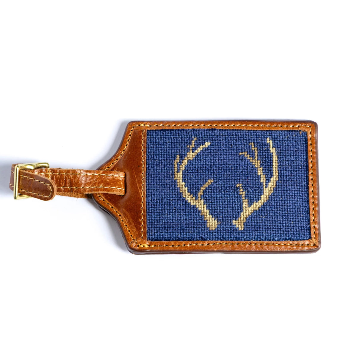 Steadfast Needlepoint Luggage Tag