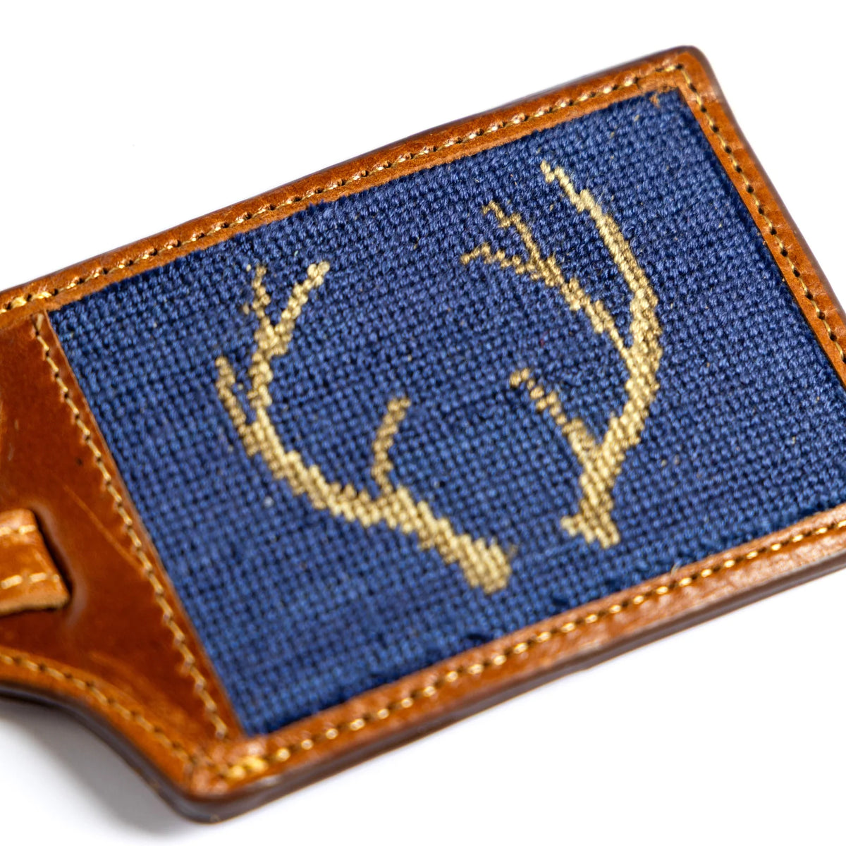 Steadfast Needlepoint Luggage Tag