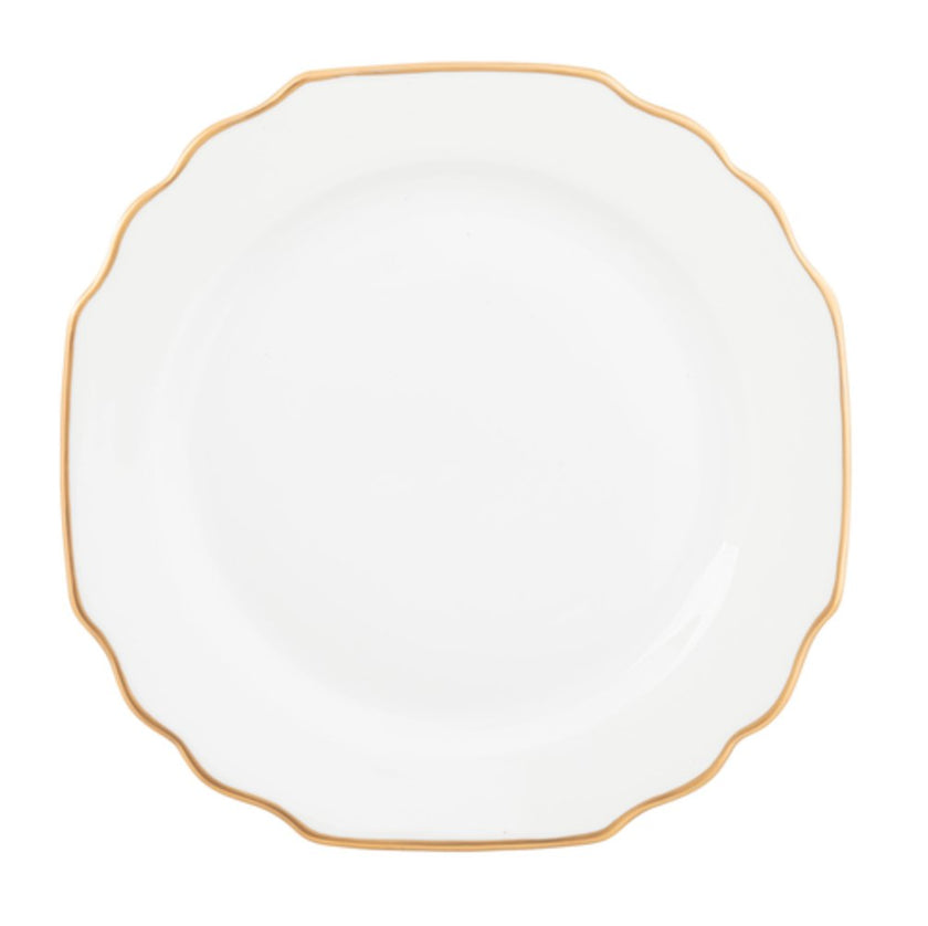 Georgian Gold Dinner Plate - Ultra White (No Monogram)